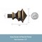 Kenney Mfg Kenney Arts & Crafts 1/2 Petite Cafe Decorative Window Curtain Rod, 48-86, Oil Rubbed Bronze KN55480 - alternate 3